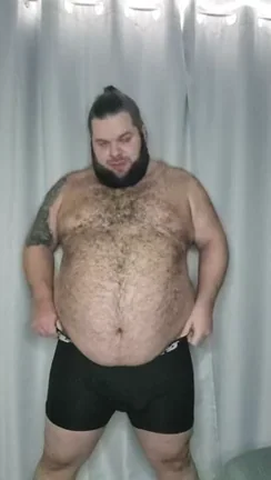🐻 Fat Bear's Naughty Striptease Tease 💦