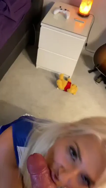 Born to Slurp Cock 🍆💦 Blonde Babe's POV Suck Fest