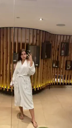 Naked Sauna Tease: Dropping the Robe for Steamy Nudes 😈💦