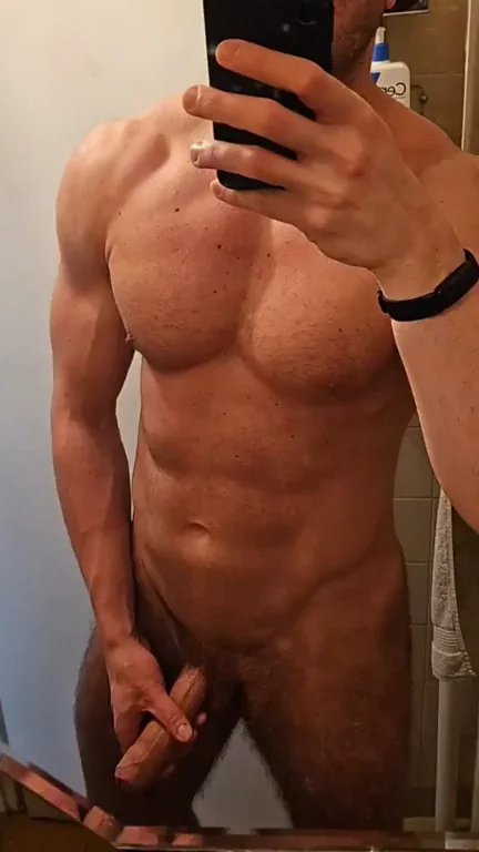 🧼 24yo 6'7" Giant Cock Stud: Clean Shower Tease to Dirty Jerk-Off 🔥🍆