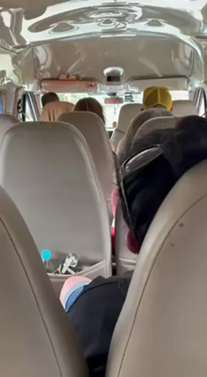 Made to cum on the bus. The other passengers are right there!