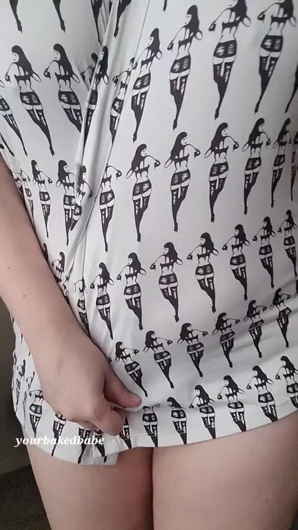 Hefty Saggy Tits Tease in Lacy Thong