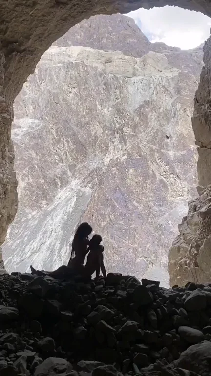 Cave Sluts Ride Ancestral Dicks with Epic Mountain Views