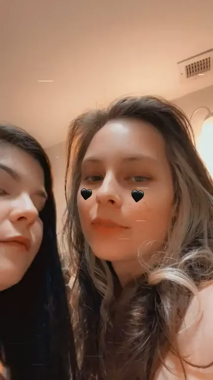 Teasing Lips: Sloppy Sapphic Kiss Tease