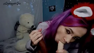 fantastic fox double dildo blowjobs