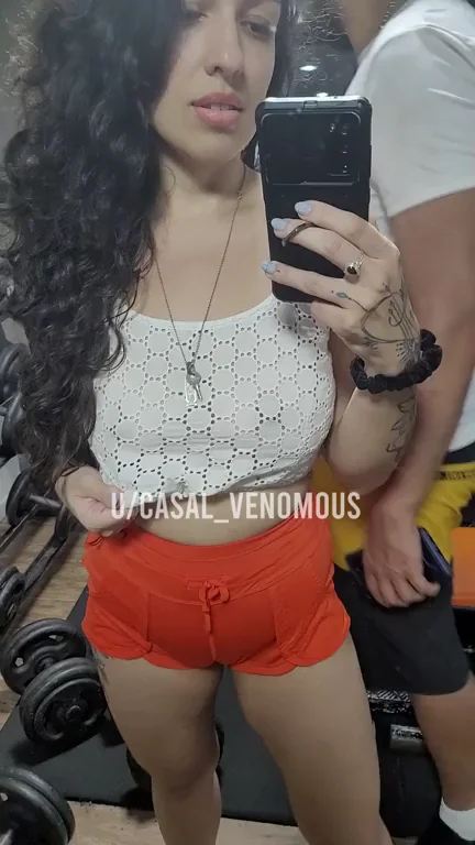 Naughty MILF at the gym