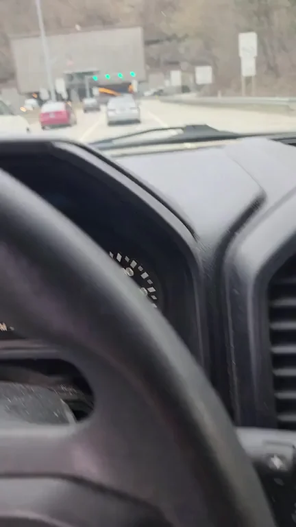 Blonde MILF Flashes Massive Tits & Juicy PAWG Ass in Tunnel Car 🚗💦 [GIF]