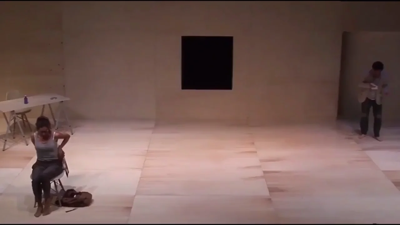 Sandra Ferrus strips naked on stage in La Calma Magica