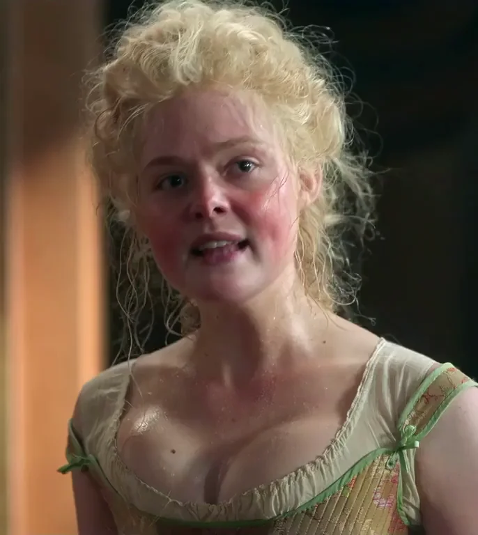 🔥 Elle Fanning's Perky Tits & Sexy Nude Tease in The Great S3 (60fps) 💦