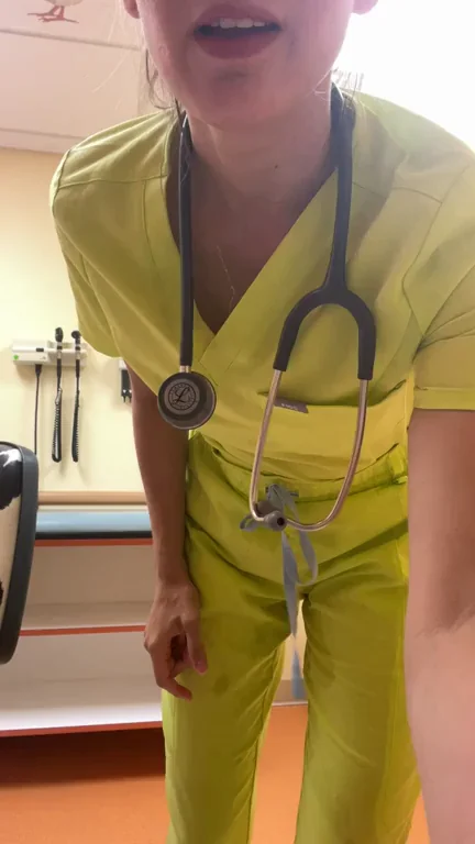 Nurse Lilly Vig's Naughty Break: Tits Out & Asshole Tease 😈🍑👩‍⚕️