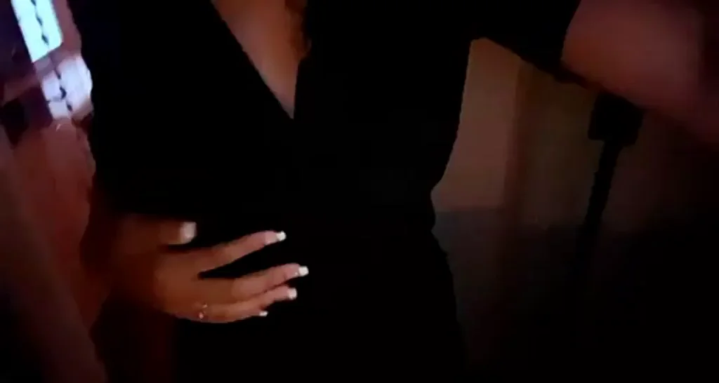 🔥 Sultry Vixen Slowly Strips Her Black Dress 😈