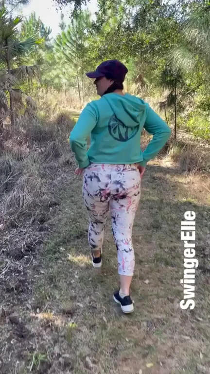 Wanna hike behind me in my yoga pants?
