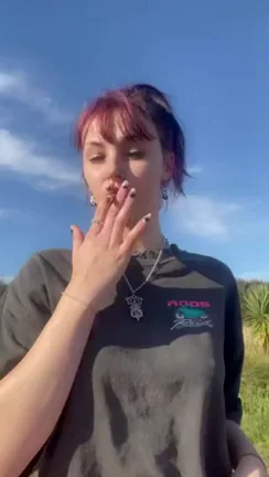 🔥 Cigarettes, Titties & Trashy Public Tease 🍑💨