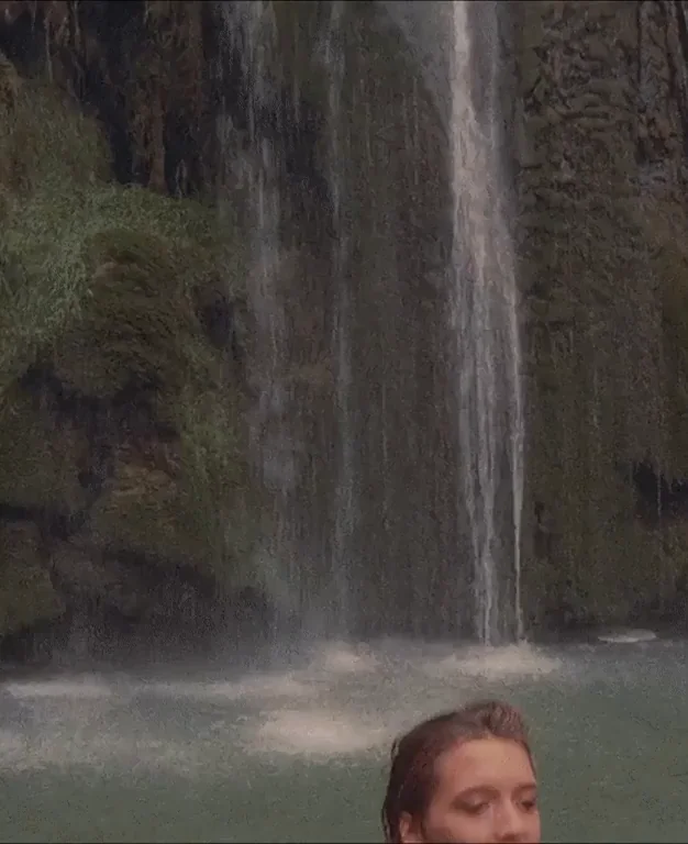 Alicia Príncipe's Wet Tits Under Golden Temple Waterfall 🌊🍈💦 (1986)