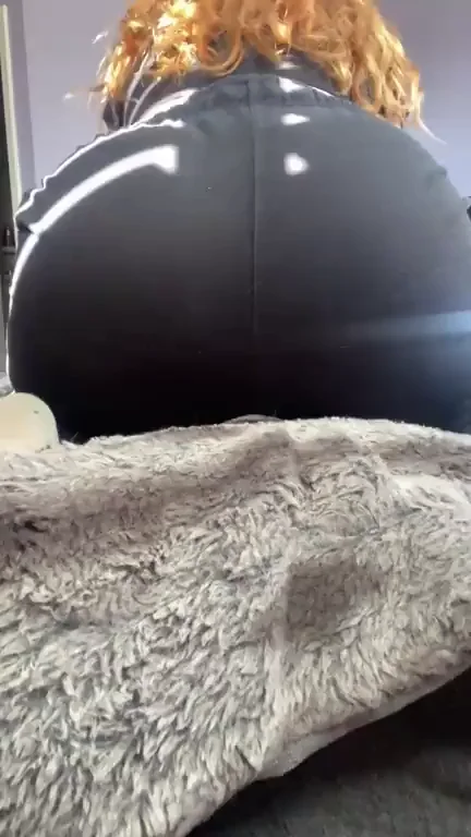 Pale Babe's Juicy Ass Tease from Behind