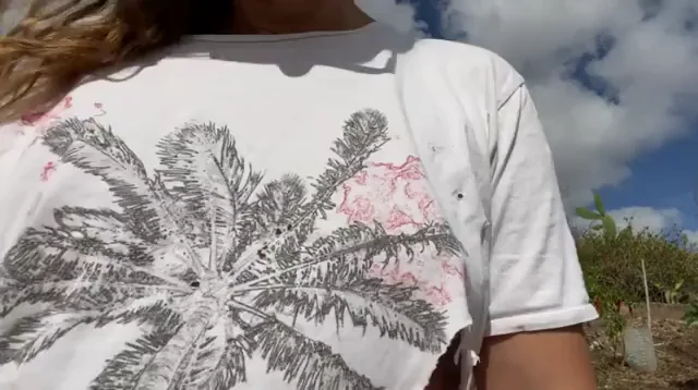 F48's See-Thru Palm Tee Tease! 🌴💦 Keep It or Ditch It? (f)