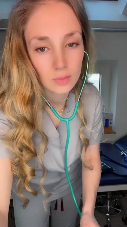 Stethoscope Slut Takes Control in Scrubs 😈🩺