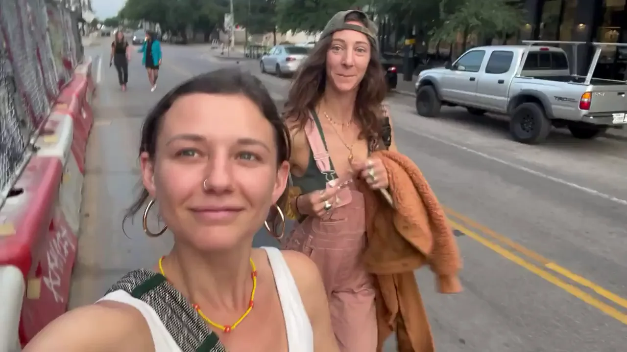 Exposing ourselves across a busy city street