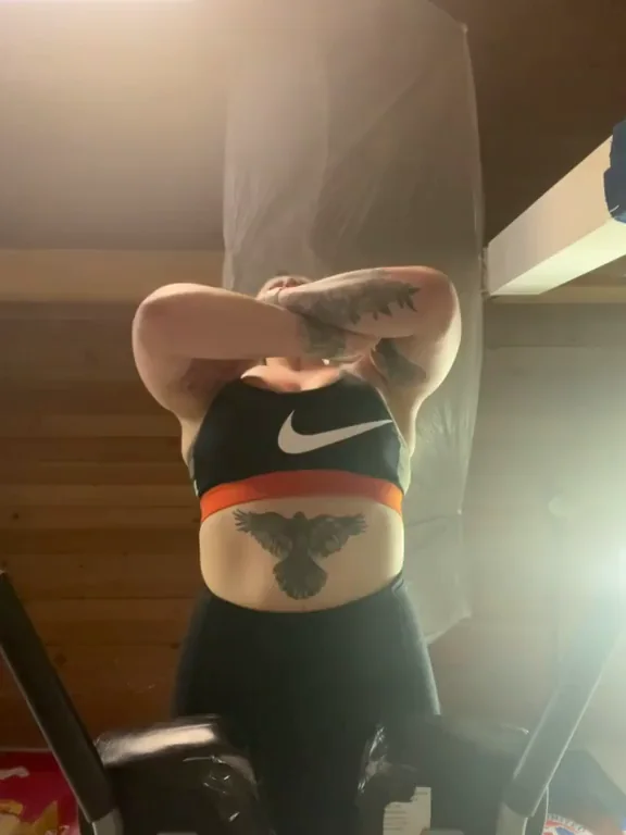 Don't mind me, just warming up in the gym [f]