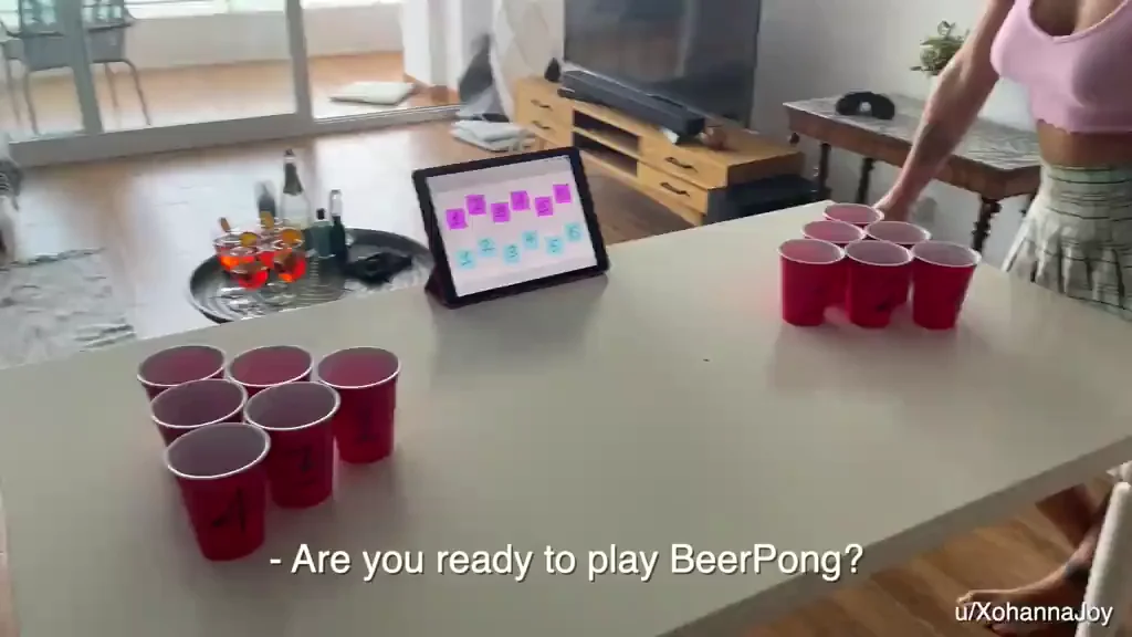 Do you like to play Beer Pong with a hot girl??