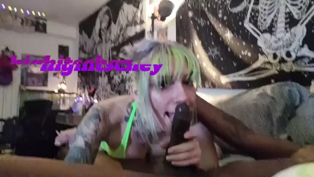 Size Queen Wife Sits & Stares at Hubby's Monster BBC 😈🍆💦