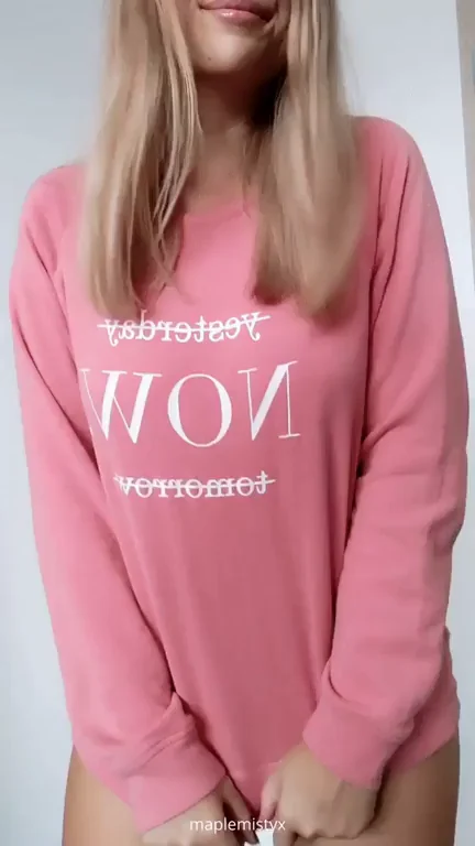 Shy Blonde's Epic Tittydrop Surprise 🍈🍈😏