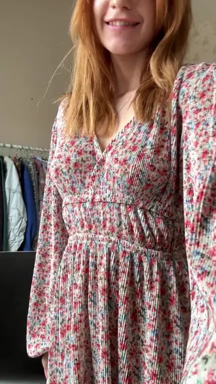 I look good in this dress, but I'll take it off for you!