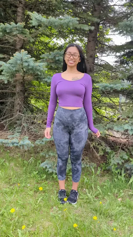 Straying Off Path to Flash My Perky Titties! 🔥🍒 [GIF]