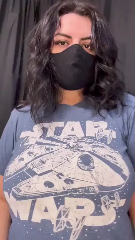 Pick Your Favorite: Masked or Bare Massive Tits?