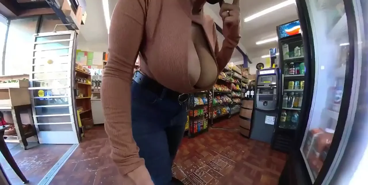 big tits and small talk at the corner store