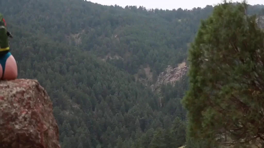 Hiking in a thong makes it a little more fun ?