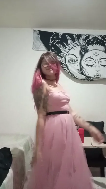 🔥 @docellvira Pink Tulle Tease: Tits & Pussy Flash 💕