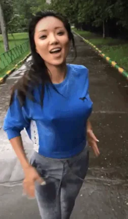 Park flash in the rain