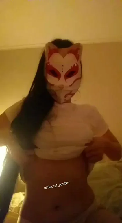 🔥 Epic Titty Drop from Masked Teen Slut? 😈🍈🍈