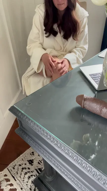 Slowly revealing Big Natural Mom Boobs