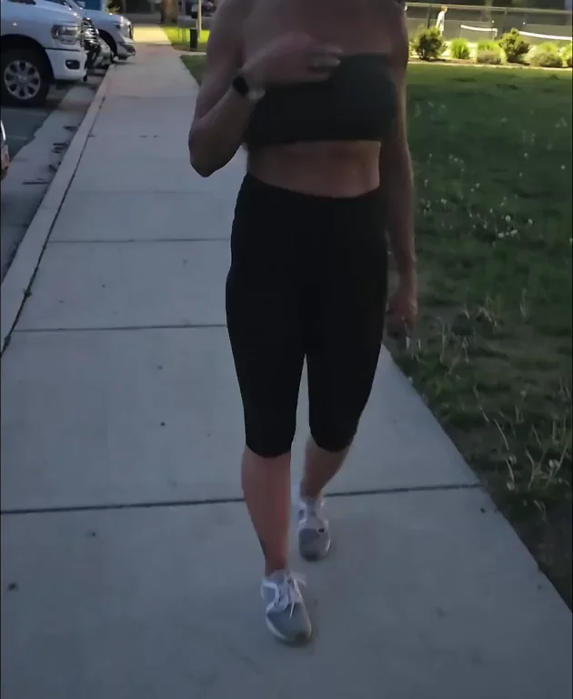 MILF's Naughty Public Tits Flash Stroll