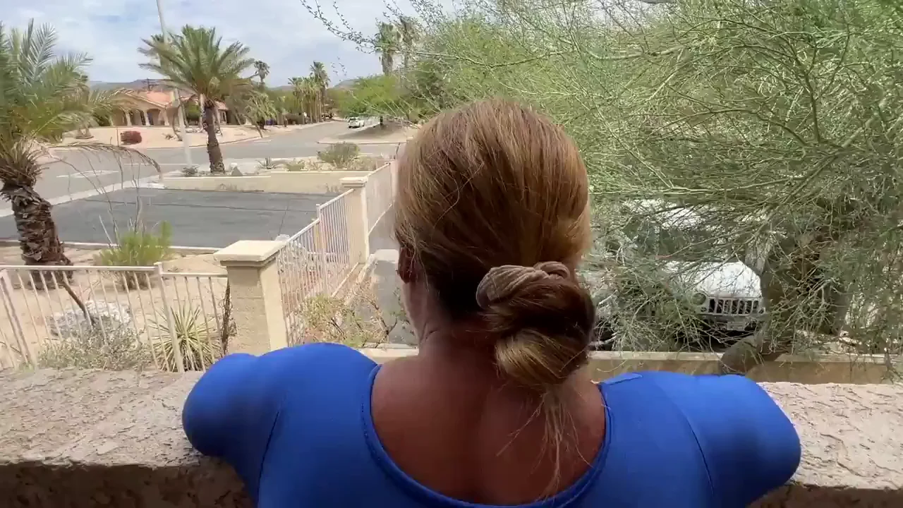 We had some fun on the hotel balcony overlooking the parking lot!