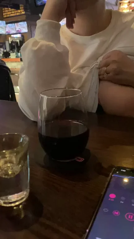 Flashing at the Canadian brewhouse while a internet stranger controls my vibrator [GIF]