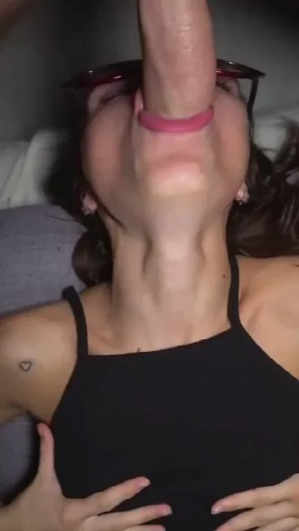 Stupid whore's eyes roll back as she gets fucked hard