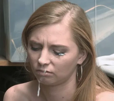 😡 Cum-Hating Blonde's Pouty Cum-Face Fail 💦