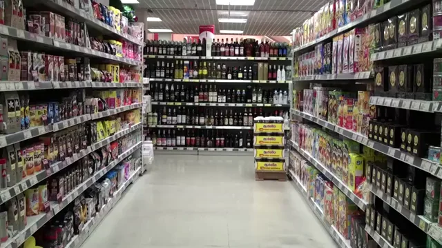 Stripping naked in supermarket