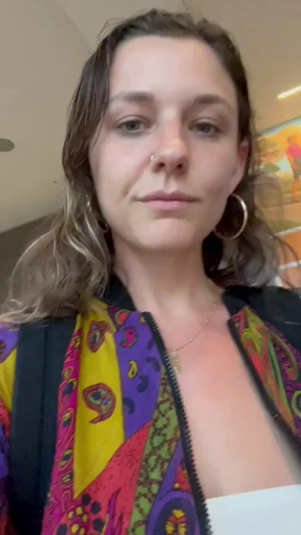 Exposing myself at the airport check in