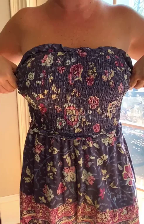 Loving My Sexy Summer Dress? Perfect for Flashing These Juicy Tits 😘👗💦