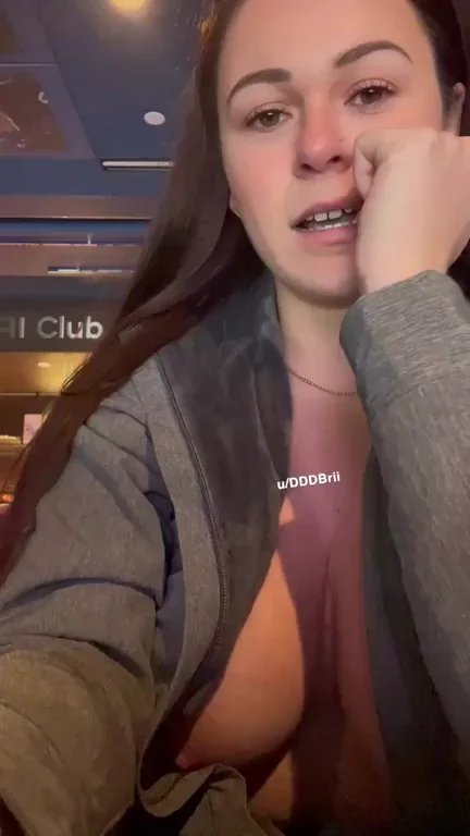 Did a little flash at the hockey game😜 [GIF]