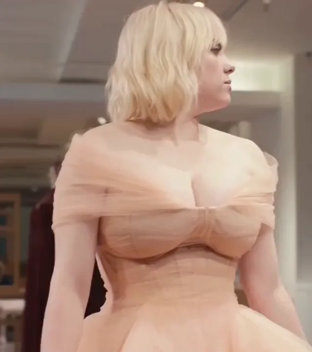 Billie Eilish's Juicy Cleavage Tease in Sheer Dress 💦👅