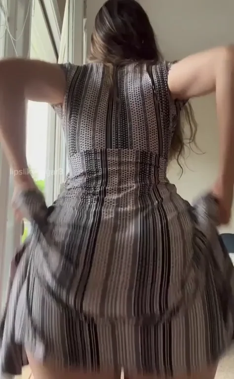 Watch My Fat Ass Jiggle as I Hike Up My Dress