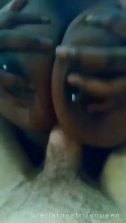 a juicy set of tits always look best with a thick dick between them - strifequeeneris - OC