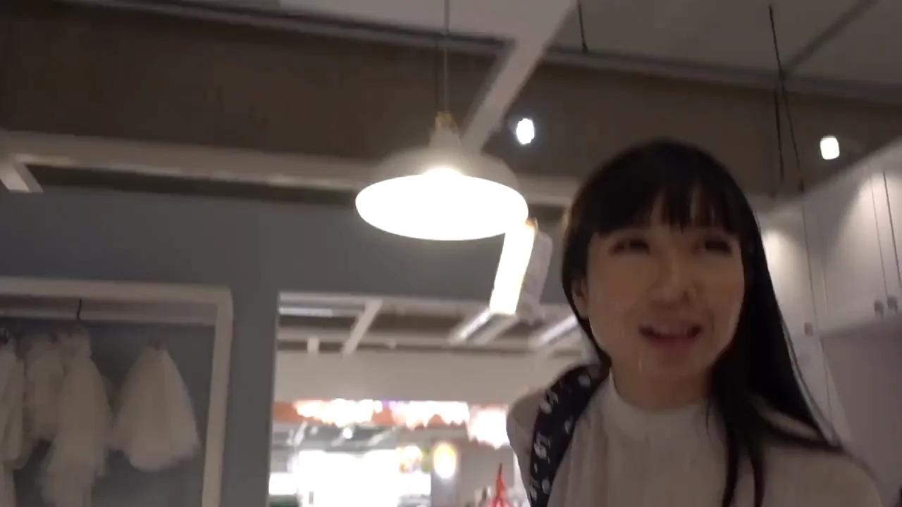 Dared by my friend to do cumwalk in busy store