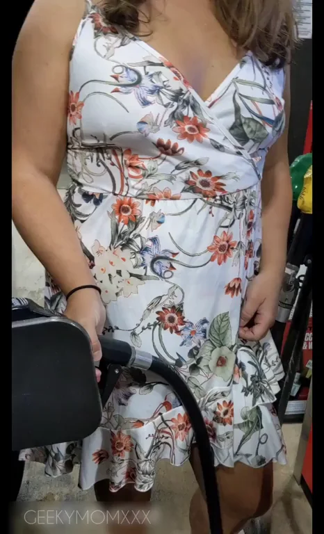 Flashing at the gas station