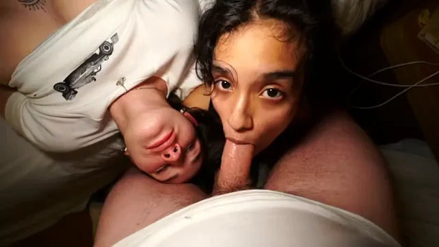 Can you tell how much I love watching my friend throat my man's cock? (OC)